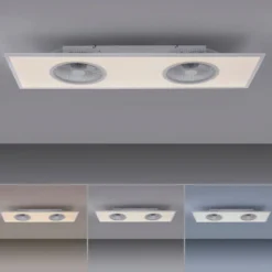 Leuchten Direkt 14643-16 Deckenventilator Flat-Air eckig weiß