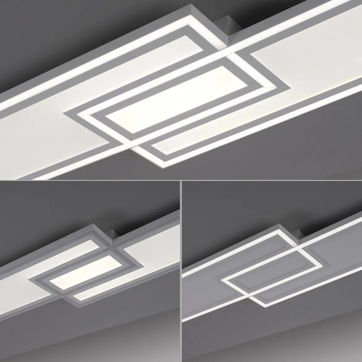 Leuchten Direkt 14875-16 EDGING LED Deckenleuchte Weiss 110x28cm CCT