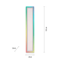 Leuchten Direkt 14901-16 EDGING LED Deckenleuchte weiss 100x18cm Rainbow RGB