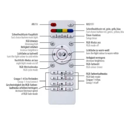 Leuchten Direkt 14901-16 EDGING LED Deckenleuchte weiss 100x18cm Rainbow RGB