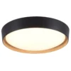 Leuchten Direkt 14347-18 EMILIA LED Deckenleuchte schwarz Holzoptik 40cm