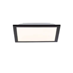 Leuchten Direkt 14740-18 FLAT LED Deckenleuchte schwarz 30x30cm 3000K