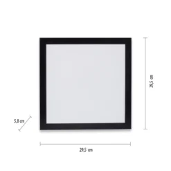 Leuchten Direkt 14740-18 FLAT LED Deckenleuchte schwarz 30x30cm 3000K
