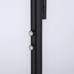 Leuchten Direkt 11710-18 HANS Stehleuchte Schwarz mit Lesearm dimmbar