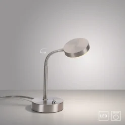 Leuchten Direkt 14419-55 HENSKEN LED Tischleuchte silberfarbig