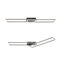 Leuchten Direkt 14691-18 IVEN LED Deckenleuchte schwarz 3 Step Dim 102x20cm