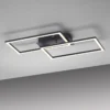 Leuchten Direkt 14692-18 IVEN LED Deckenleuchte schwarz 3 Step Dim 54x31cm