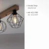 Leuchten Direkt 15213-78 KASKA Deckenleuchte 4-flammig Holzdekor
