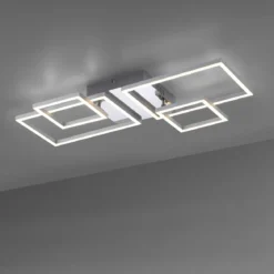 Leuchten Direkt 14030-55 LED Deckenleuchte Iven stahl verstellbar 3000K