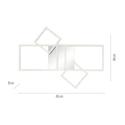 Leuchten Direkt 14030-55 LED Deckenleuchte Iven stahl verstellbar 3000K