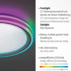 Leuchten Direkt 15154-16 LED Deckenleuchte Spheric RGB CCT 485mm