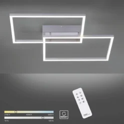 Leuchten Direkt 14017-55 LED Deckenleuchte IVEN stahl CCT steuerbar