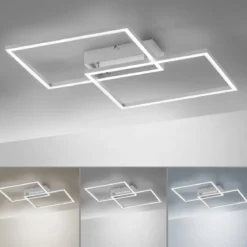 Leuchten Direkt 14018-55 LED Deckenleuchte Iven stahl CCT Steuerung