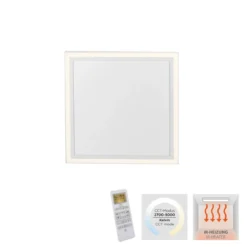 Leuchten Direkt 18067-16 LED Deckenleuchte BEROA mit IR-Heizung CCT