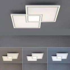 Leuchten Direkt 14855-16 LED Panel Edging 67x67cm weiß eckig