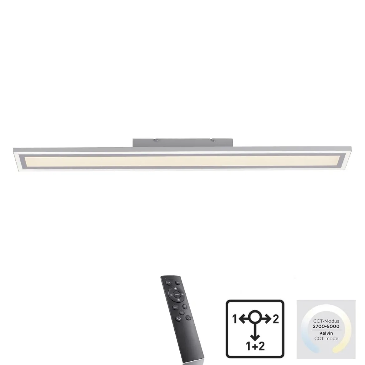 Leuchten Direkt 14853-16 LED Panel Edging 100x12cm weiß eckig