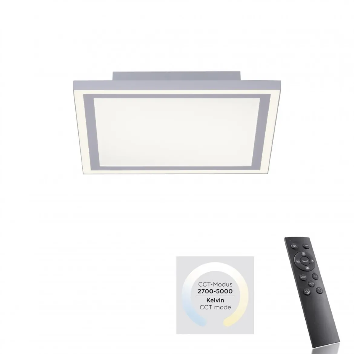 Leuchten Direkt 14850-16 LED Panel Edging 31x31cm weiß eckig