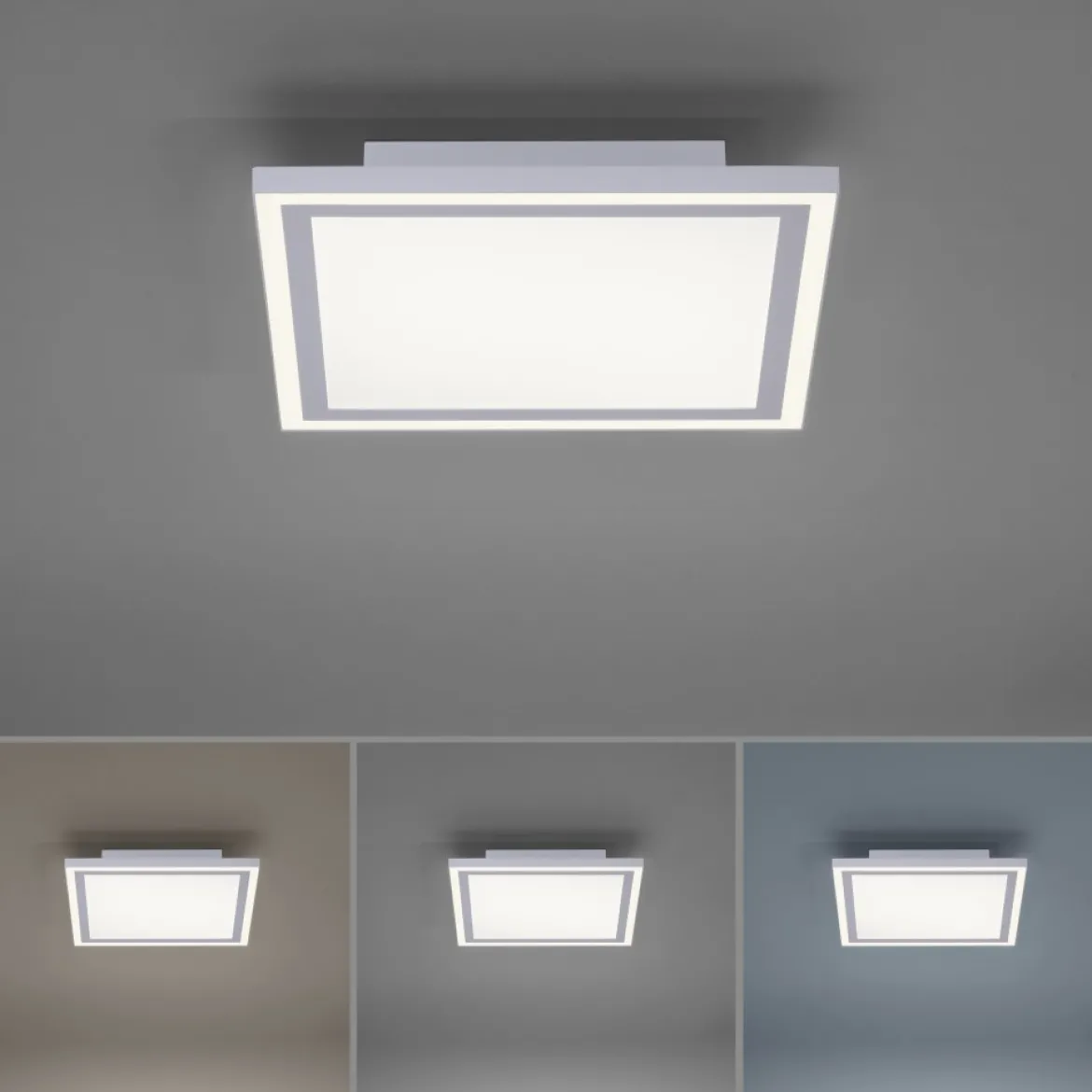 Leuchten Direkt 14850-16 LED Panel Edging 31x31cm weiß eckig