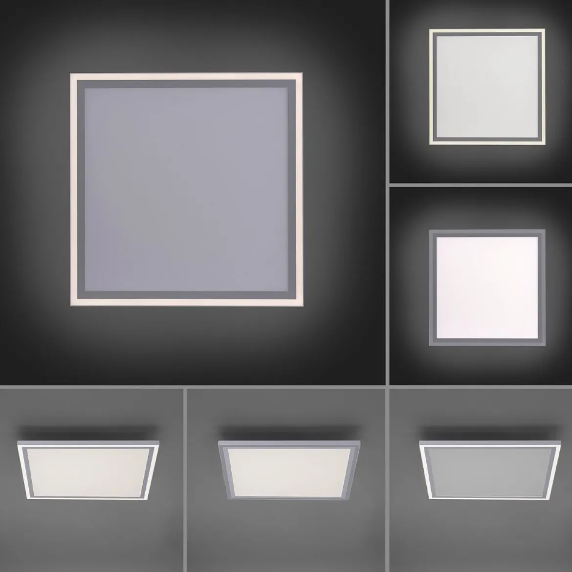 Leuchten Direkt 14851-16 LED Panel Edging 46x46cm weiß eckig