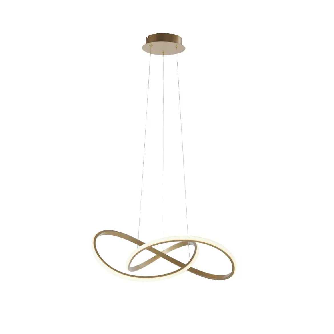 Leuchten Direkt 15402-60 LED Pendelleuchte Maria messing matt dimmbar