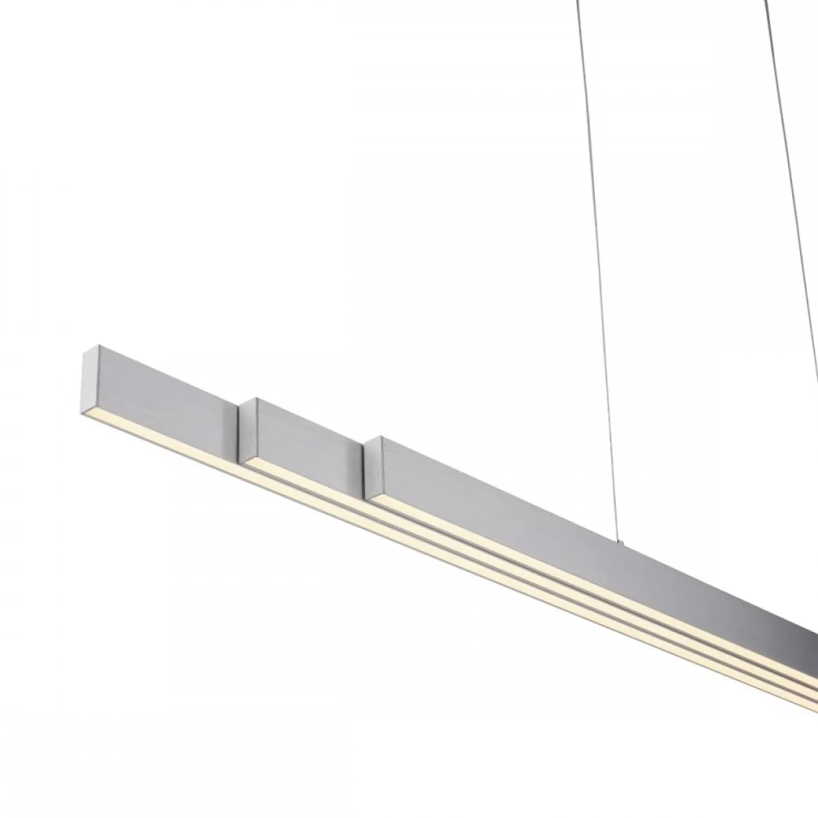 Leuchten Direkt 11660-95 LED Pendelleuchte Luzi aluminiumfarben ausziehbar