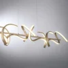 Leuchten Direkt 19033-60 LED Pendelleuchte Curls messing matt dimmbar