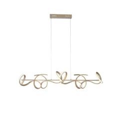 Leuchten Direkt 19033-60 LED Pendelleuchte Curls messing matt dimmbar