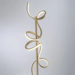 Leuchten Direkt 19031-60 LED Stehleuchte Curls messing matt dimmbar