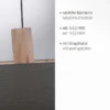 Leuchten Direkt 15113-15 LINEN Pendelleuchte 2-flammig Grau