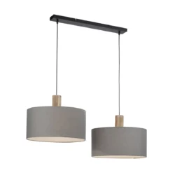 Leuchten Direkt 15113-15 LINEN Pendelleuchte 2-flammig Grau