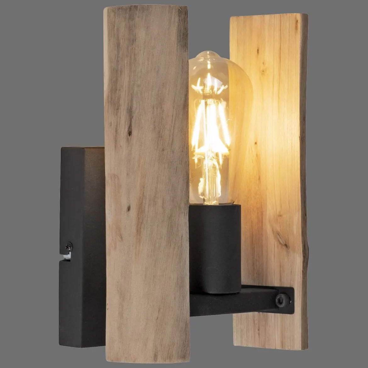 Leuchten Direkt 15701-79 LOG Wandleuchte Naturholz rustikal