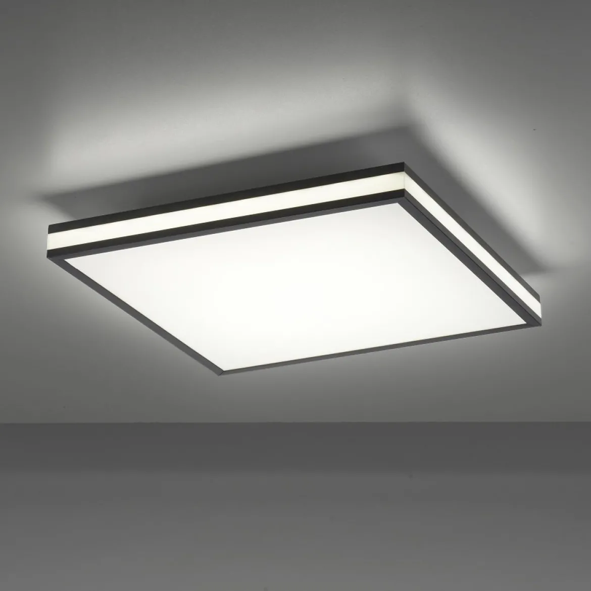 Leuchten Direkt 14110-18 MARIO BLACK LED Deckenleuchte 45x45cm RGBW
