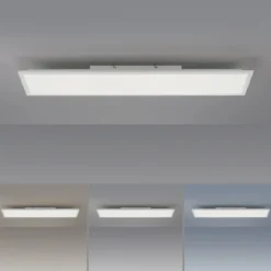 Leuchten Direkt 16534-16-O FLAT LED Deckenleuchte Weiss 100x25cm CCT dimmbar