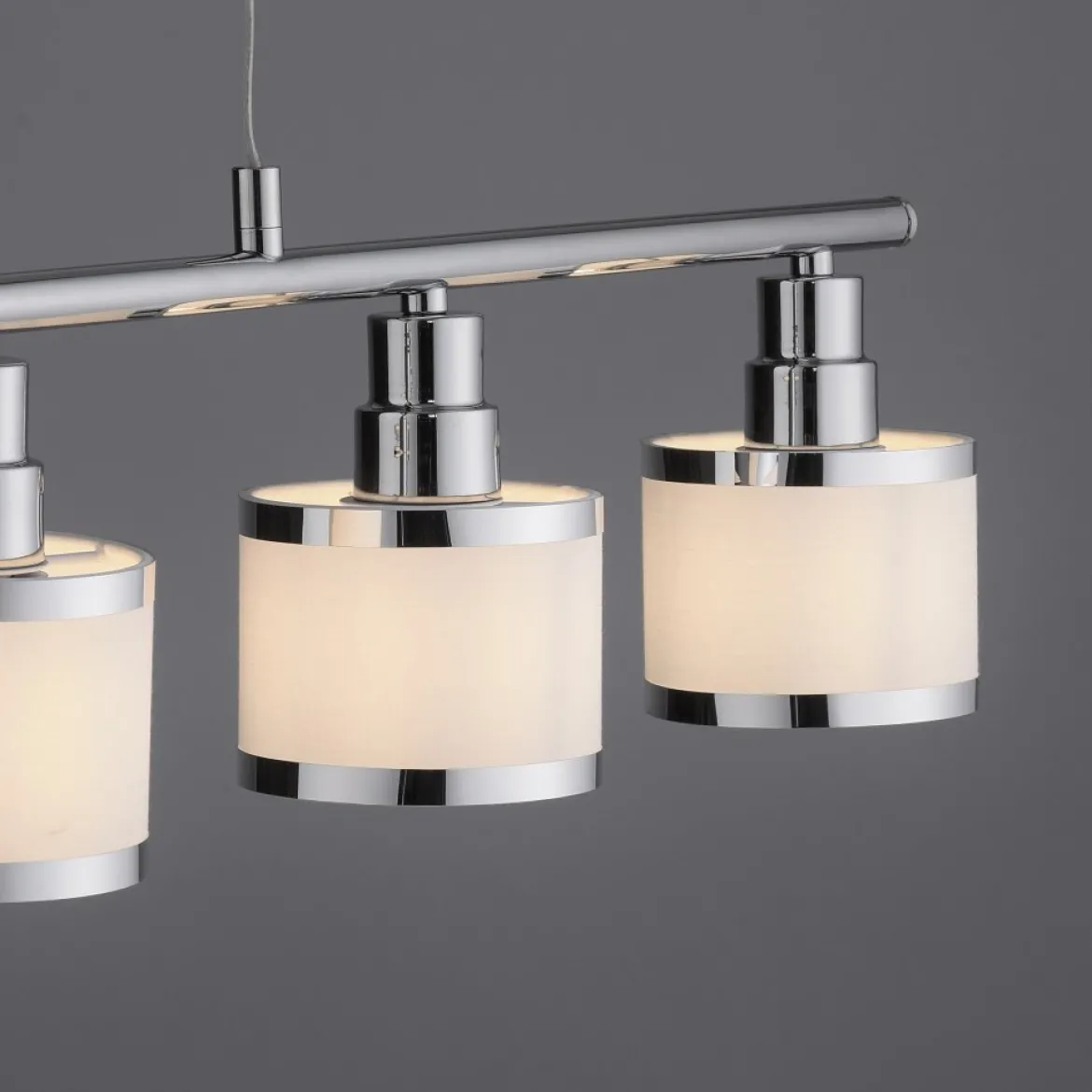 Leuchten Direkt 15375-17 Pendelleuchte ACCOR 5-flammig chrom glänzend