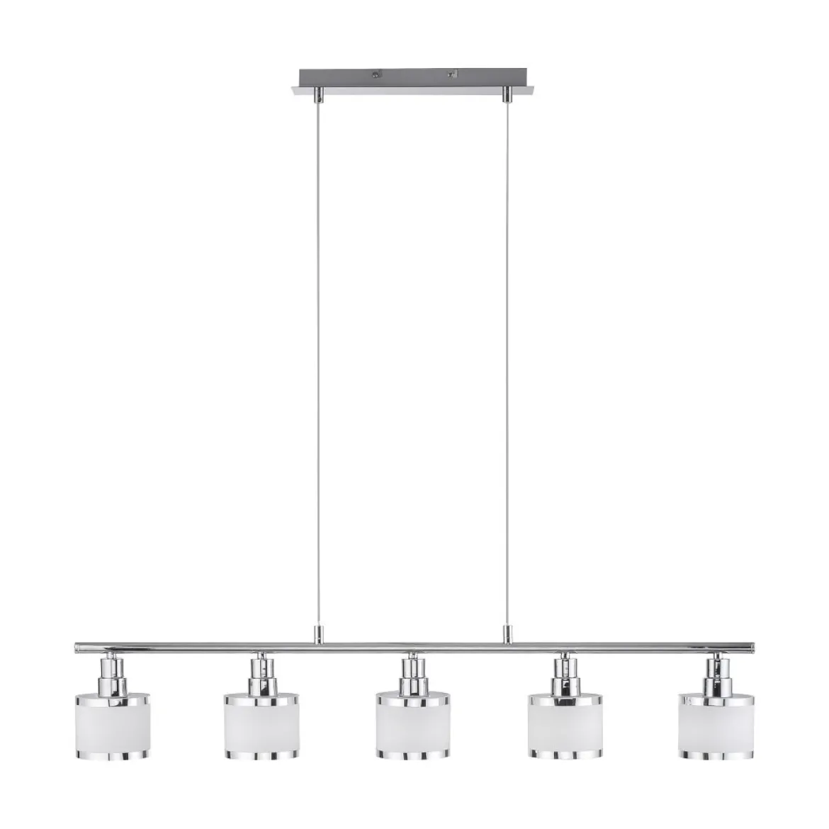 Leuchten Direkt 15375-17 Pendelleuchte ACCOR 5-flammig chrom glänzend