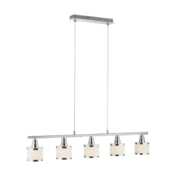 Leuchten Direkt 15375-17 Pendelleuchte ACCOR 5-flammig chrom glänzend