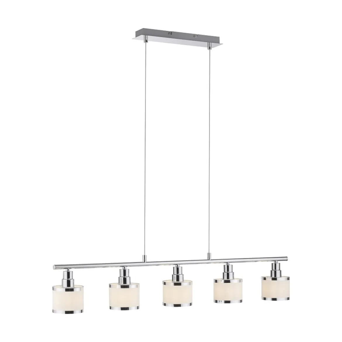 Leuchten Direkt 15375-17 Pendelleuchte ACCOR 5-flammig chrom glänzend