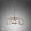 Leuchten Direkt 11493-60 Pendelleuchte Amir messing E27