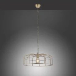 Leuchten Direkt 11493-60 Pendelleuchte Amir messing E27