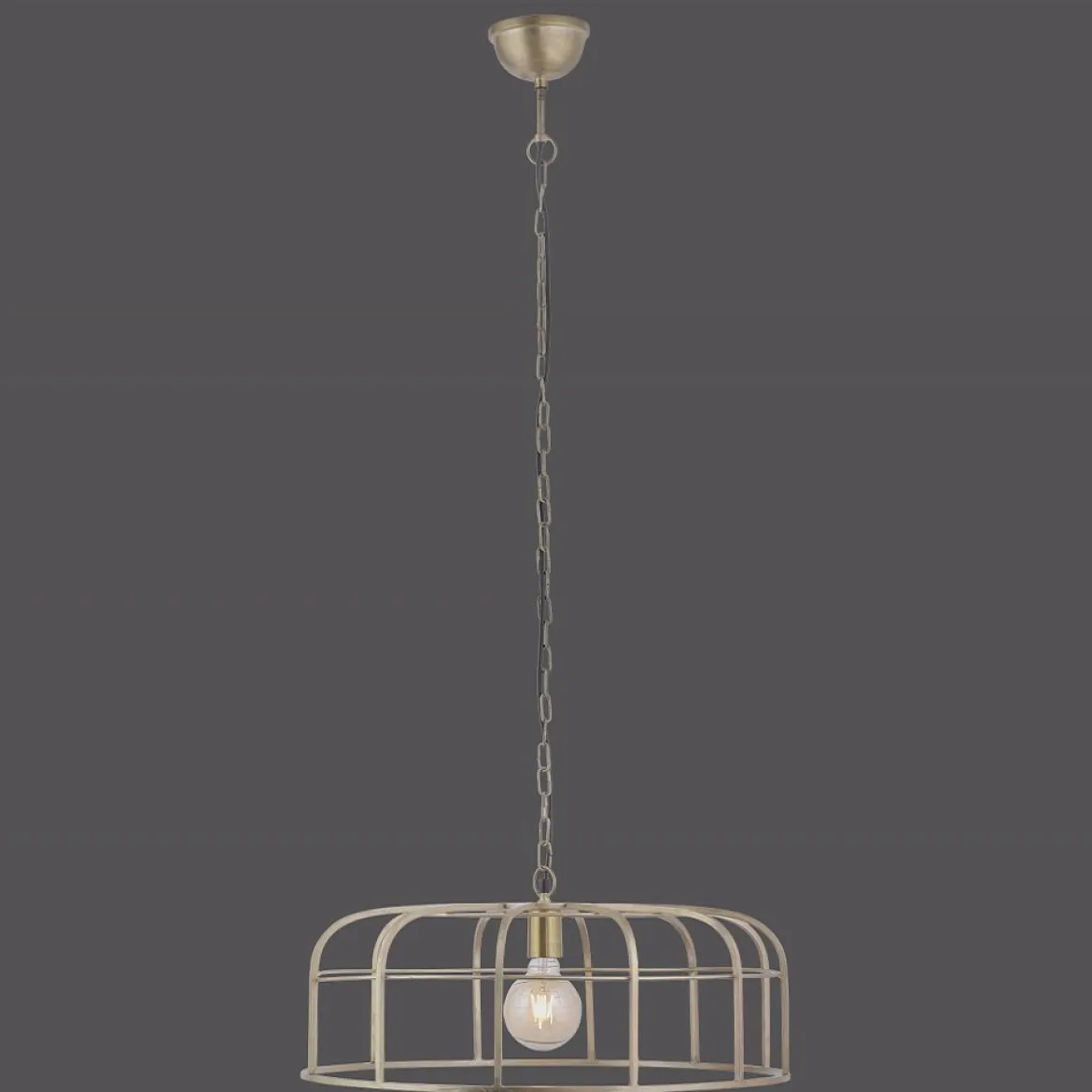 Leuchten Direkt 11493-60 Pendelleuchte Amir messing E27