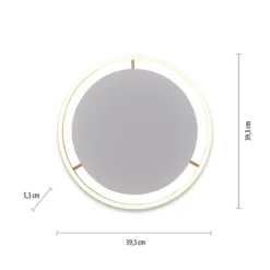 Leuchten Direkt 15391-60 RITUS LED Deckenleuchte Messing Matt rund 40cm