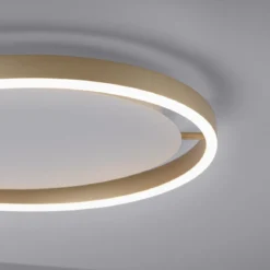 Leuchten Direkt 15391-60 RITUS LED Deckenleuchte Messing Matt rund 40cm