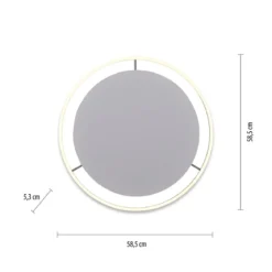 Leuchten Direkt 15392-95 RITUS LED Deckenleuchte Aluminium rund 60cm