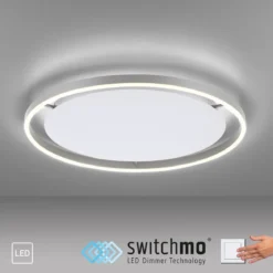 Leuchten Direkt 15392-95 RITUS LED Deckenleuchte Aluminium rund 60cm