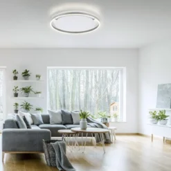 Leuchten Direkt 15392-95 RITUS LED Deckenleuchte Aluminium rund 60cm