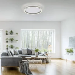 Leuchten Direkt 15391-95 RITUS LED Deckenleuchte Aluminium rund 40cm