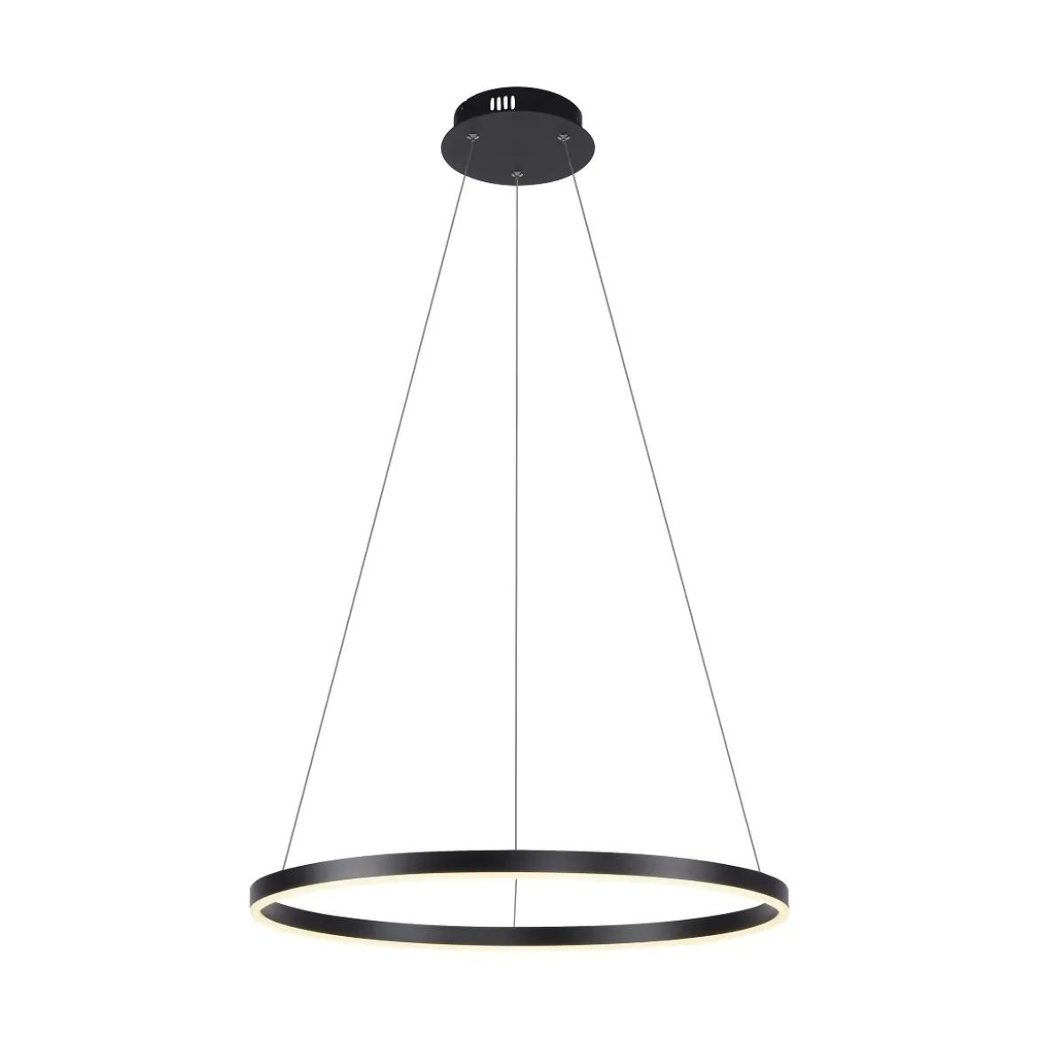 Leuchten Direkt 15394-13 RITUS LED Pendelleuchte Anthrazit rund 60cm dimmbar
