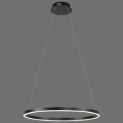 Leuchten Direkt 15394-13 RITUS LED Pendelleuchte Anthrazit rund 60cm dimmbar