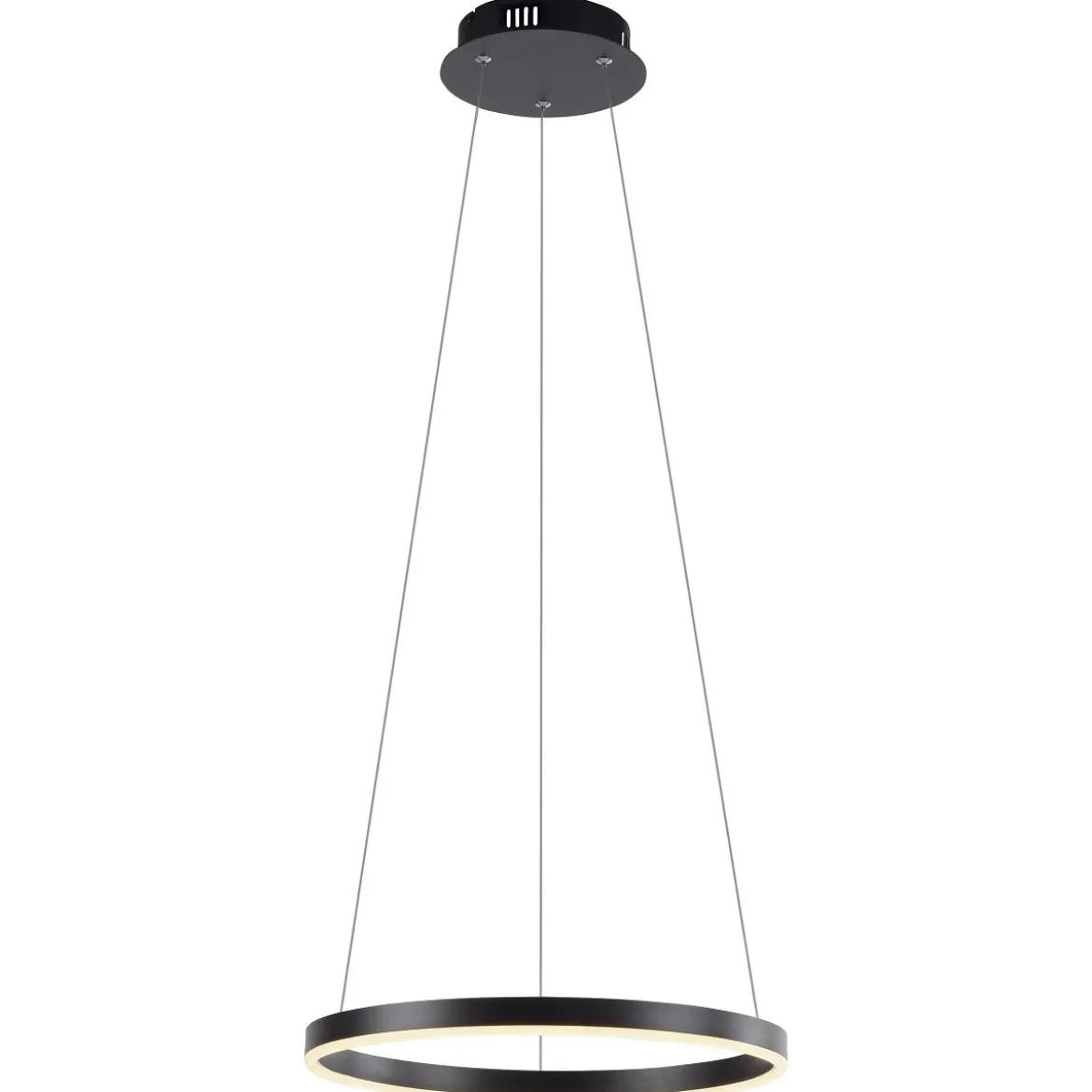 Leuchten Direkt 15393-13 RITUS LED Pendelleuchte Anthrazit rund 40cm dimmbar