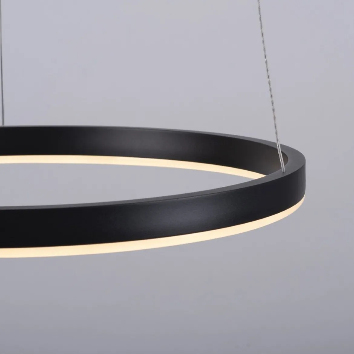 Leuchten Direkt 15393-13 RITUS LED Pendelleuchte Anthrazit rund 40cm dimmbar